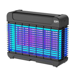 EDM Mata Insectos Profesional Electrónico LED, 10W, Área 100 m², 31.6x10x26.3 cm, Color Negro, Tecnología Smart, Interior, Incluye Cepillo y Cadena Precio: 54.49999962. SKU: S7901897