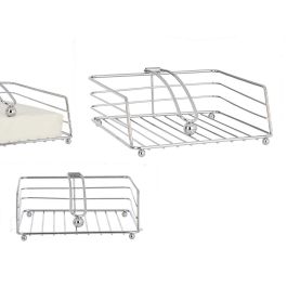 Servilletero de Metal Cromado Kinvara 19x7x19 cm, Plata (6 Unidades) Precio: 19.49999942. SKU: B1BYHLHKTL