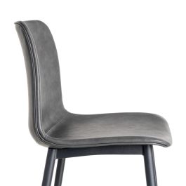 Silla Negro Metal / Simil Piel