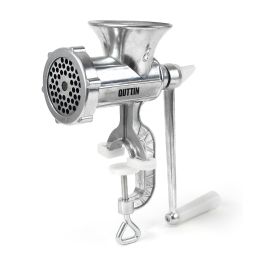 Quttin Picadora de Carne Manual de Aluminio con Dimensiones de 23 x 18 x 9.5 cm