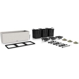 Lechuza LEC4008789150073 Macetero Trio Cottage 30 Kit Completo Gris Claro