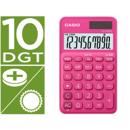 Casio Calculadora SL-310UC-RD de Bolsillo 10 Dígitos Tax +/- Tecla Color Fucsia Precio: 8.79000023. SKU: B1JCCT2SS2