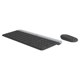 Logitech MK470 Combo Teclado y Ratón Inalámbricos Ultra-Finos y Silenciosos para Trabajo Ultra-Silencioso con Receptor USB 2.4 GHz