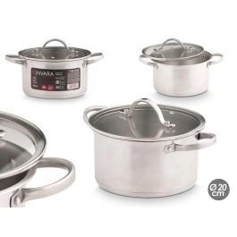 Cacerola Induccion Tapa Cristal 20 Cm Kinvara (6 Unidades) Precio: 61.49999966. SKU: B1726F6VLW
