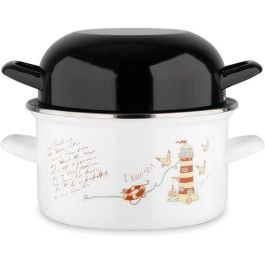 Maceta molde BAUMALU 20 cm - Decoración faro - Tapa negra - Blanco Precio: 33.59000051. SKU: B1CQEWE5S4