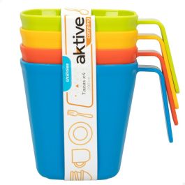 Set de Vasos Aktive Multicolor 390 ml Pícnic 24 Unidades 4 Piezas