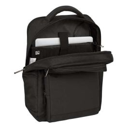 Safta Business Mochila para portátil de 15,6" con USB y 2 bolsillos, Negra, 31x44x13cm