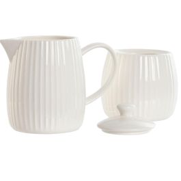Azucarero Urban DKD Home Decor Blanco 7.6 x 9 x 12 cm Set de 2 Azucarero Urban DKD Home Decor Blanco 7.6 x 9 x 12 cm Set de 2