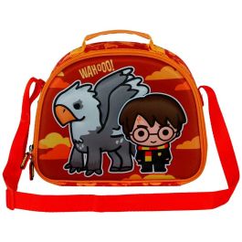 Harry Potter Bolsa Portamerienda 3D Buckbeak Naranja con Forro Isotérmico y Asa Ajustable