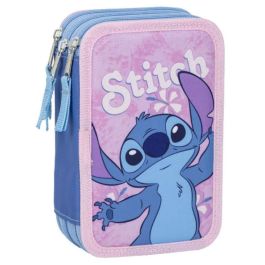 Cerdá Plumier Giotto Stitch con Accesorios, Rosa, 12.5 x 6.5 x 19.5 cm, Edad 3+ Años