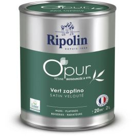 Ripolin 472187 Pintura O'PUR para paredes, carpintería y radiadores, Verde Zapfino, Terciopelo satinado, 2 L Precio: 61.8899996. SKU: B1KLJP7ZH7