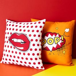 Home Deco Factory Cojín Rainbow 40x40 cm