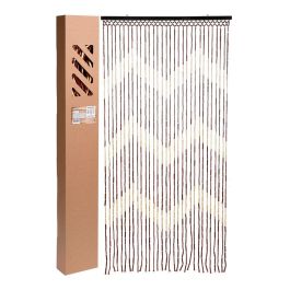 Home & Styling Cortina de Bambú para Puerta 90 x 180 cm Variados con Barra Negra