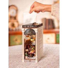 ROBOTIME Sujetalibros 3D Book Nook Maqueta 'Citas en la Sala de Juegos' con Luz LED - 148 Piezas