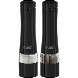 Russell Hobbs 28010-56/RH Juego Molinillo Sal y Pimienta Eléctrico – Molienda Fina/Gruesa, Luz LED – Negro