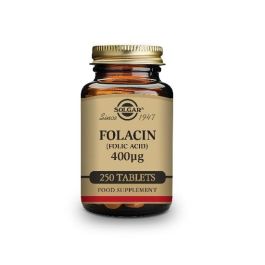 SOLGAR Ácido Fólico (Folacín) 400Mcg. 250 Comprimidos. Suplemento para Células Nuevas. Apto para Veganos. Precio: 16.7899996. SKU: B1JQ4NCZLY