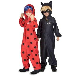 Disfraz ladybug pyjamas 10-12 años (mono con capucha, peluca y antifaz) Disfraz ladybug pyjamas 10-12 años (mono con capucha, peluca y antifaz)