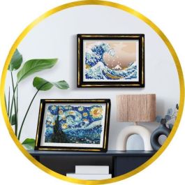 Lansay LAN3181860203446 Kit de ocio creativo de Lentejuelas: La Noche Estrellada de Van Gogh, ideal +14 años