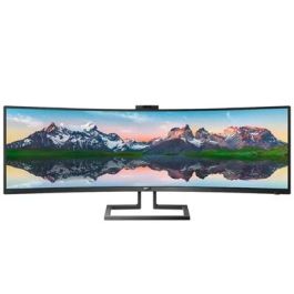 Monitor Profesional Ultrapanorámico Curvo Philips 499P9H 48.8"/ Dual QHD/ Webcam/ Multimedia/ Regulable en altura/ Negro Precio: 1056.69000041. SKU: S55146762