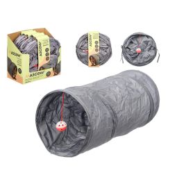 Mascow Túnel para Gato con Cascabel 25 cm x 50 cm x 25 cm