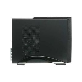 Unykach Caja de Ordenador Micro ATX Slim Negra con Fuente de Alimentación 450W Integrada, 2x USB 2.0, 2x USB 3.0, 1x USB Tipo-C