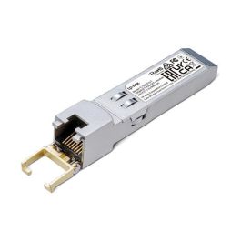 TP-LINK Modulo 10GBASE-T RJ45 SFP+. Transceptor de cobre RJ45 de 10 Gbps, Plug and Play con ranura SFP+, compatible con DDM