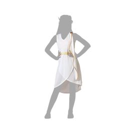 Disfraz Romana Niña Vestido Blanco con Cinturón Dorado Disfraz Romana Niña Vestido Blanco con Cinturón Dorado