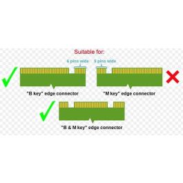 CoreParts Adaptador M.2 a 2.5" SATA Enclosure Type B & B+M para Extender Vida de Laptops