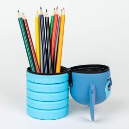 CERDÁ Portatodo 3D Stitch Disney de Silicona - Estuche Escolar y Oficina 6,5x19x6,5cm