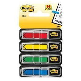 Post-It Marcadores Adhesivos Index Rojo, Amarillo, Verde, Azul - 4 Dispensadores Estándar 4x24 Precio: 5.94999955. SKU: B1F3JDVWCZ