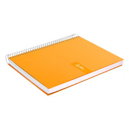 Liderpapel Cuaderno Espiral A5 Micro Crafty Tapa Forrada 120 Hojas 90gr Cuadro 5mm Color Naranja