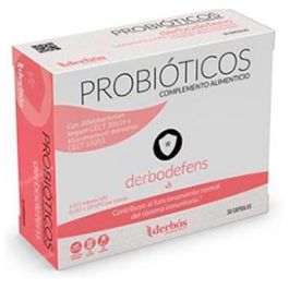DERBOS Derbodefens Probióticos con Zinc y Vitamina D para Sistema Inmunitario 30 Cápsulas Veganas Precio: 22.6900003. SKU: B1DA5AWC5R