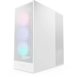 Nzxt NZX0810074845588 H7 Flow RGB Caja de Torre Media con Ventiladores RGB Incluidos, Color Blanco