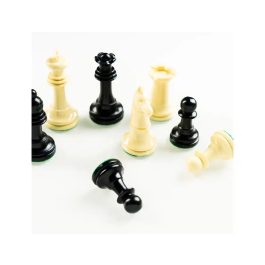 Fournier Ajedrez Staunton Nº3 Fichas de Plástico, Juego de Mesa