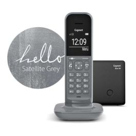 Gigaset S30852-H2902-K103 Teléfono DECT/analógico Inalámbrico con Identificador de Llamadas, Color Gris