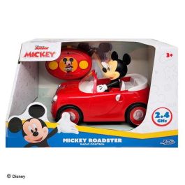 Coche Radio Control Mickey Roadster 27 Mhz ¡Gira Sobre Si Mismo! (Figura No Extraible) 19 Cm