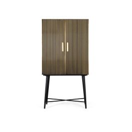 GINER Y COLOMER Armario 2 Puertas Madera Mango Bronce Mármol 163 cm Precio: 1318.8879. SKU: B1A28YS7JK