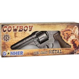 Revolver 8 tiros color plata 22x5x3,5 cm Revolver 8 tiros color plata 22x5x3,5 cm