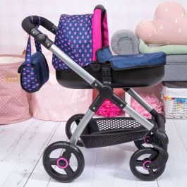 Reig Coche Muñecas Stule Pram Azul Marino 86x79x42 cm