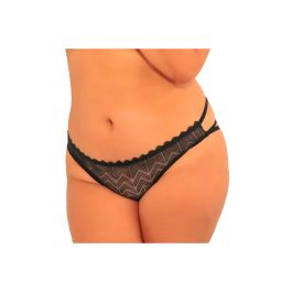 Bragas con Encaje René Rofé Negro XL/XXL