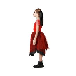 Disfraz Arlequín Vestido Rojo Niña Infantil Halloween 10-12 Años Disfraz Arlequín Vestido Rojo Niña Infantil Halloween 10-12 Años