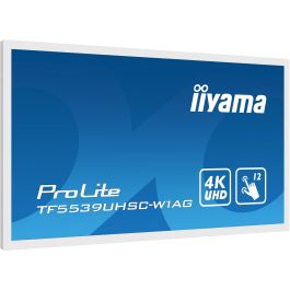 iiyama TF5539UHSC-W1AG Monitor Táctil 55" 4K Ultra HD LED IPS Blanco, HDMI+DP, Multitáctil 15 puntos