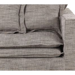 DKD Home Decor 2c24 Módulo de Sofá Izquierda/Derecha, Uso Horeca, Marrón Claro, Poliéster, 120x95x120 cm, Incluye 4 Cojines