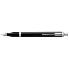 Parker Bolígrafo Im Black Chrome Trim Ballpoint Punta Media Tinta Azul