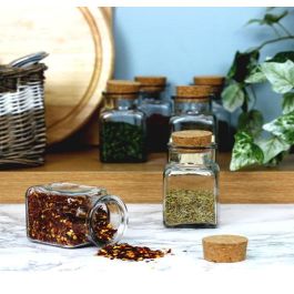 Tarrito de vidrio con tapón de corcho 80 ml - La Mediterranea (36 Unidades) Tarrito de vidrio con tapón de corcho 80 ml - La Mediterranea (36 Unidades)