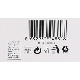 Lav Set 6 Copas Vino/Agua 450 cc Colección Ella Dimensiones 9 cm ancho x 22 cm alto x 7 cm largo (4 Cajas)