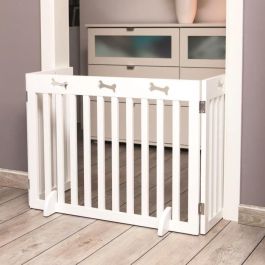 TRIXIE Barrera de seguridad - 3 piezas - 82-124x61 cm - Blanco - Para perros Precio: 97.49999952. SKU: B1344SVJYG