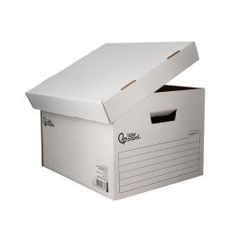 Cajon Contenedor Liderpapel Carton Automatico Para 3 Cajasarchivo Def. Folio - 4 Archivadores A-Z 387x333x260 mm 5 unidades