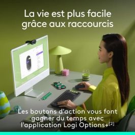 Logitech Ratón Inalámbrico Pop Mouse Grafito - Tecnología Bluetooth, Personalizable, Duración Batería 24 Meses