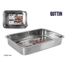 Quttin Bandeja Rectangular con Grill 43.4 x 31.2 cm (4 Unidades) Precio: 44.5000006. SKU: S2205025